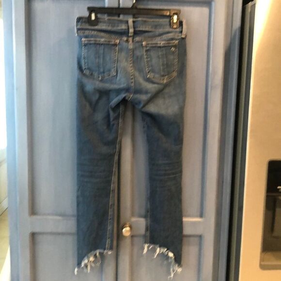 Rag & Bone Raw Asymmetrical Ankle Hem Skinny - Picture 7 of 8